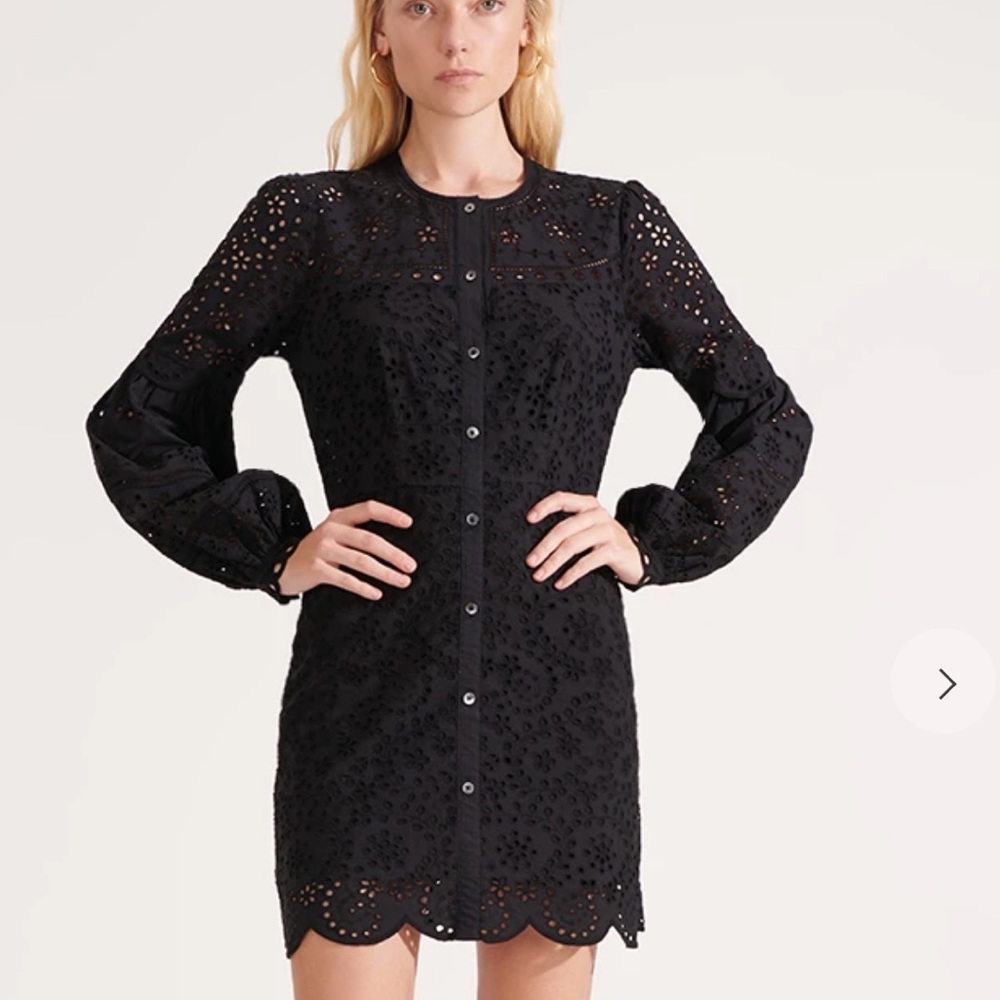 Veronica Beard Yana Eyelet Broderie Anglaise Dress